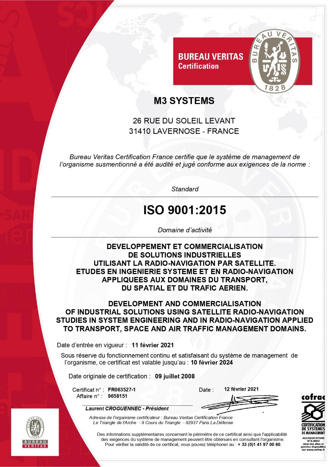 M3 SYSTEMS Renews Its ISO 9001-2015 Certification - M3 Systems